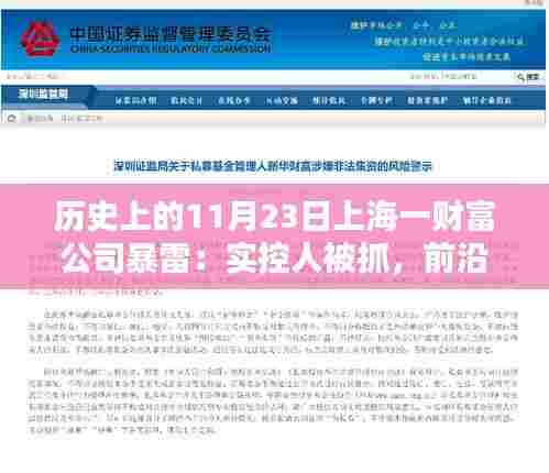 上海财富巨擘雷暴事件,实控人被拘,新纪元智能财富管理平台诞生背后的科技重塑金融生态之路