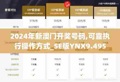2024年新澳门开奖号码,可靠执行操作方式_SE版YNX9.495