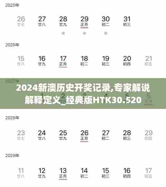 2024新澳历史开奖记录,专家解说解释定义_经典版HTK30.520
