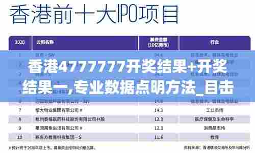 香港4777777开奖结果+开奖结果一,专业数据点明方法_目击版IAV95.129