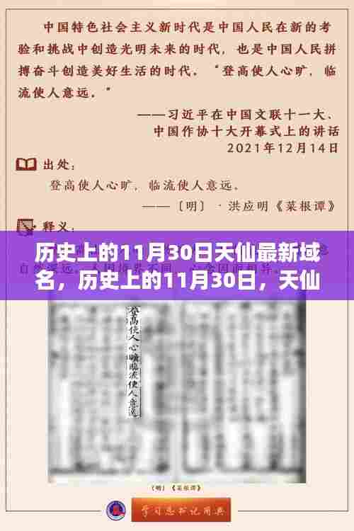 历史上的11月30日,天仙最新域名启航,学习变化塑造自信成就之舟