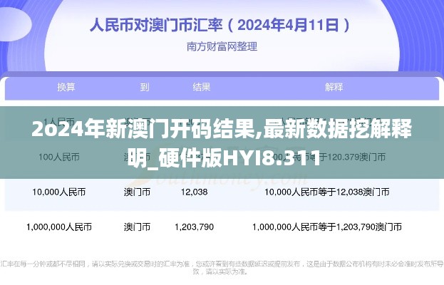 2o24年新澳门开码结果,最新数据挖解释明_硬件版HYI8.311