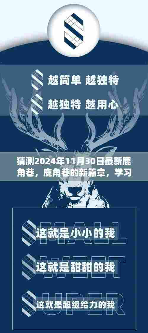 鹿角巷新篇章,励志之旅,拥抱自信与成就感的蜕变之路(预测至2024年11月)