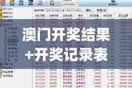 澳门开奖结果+开奖记录表013,即时解答解析分析_UHDPPR41.981