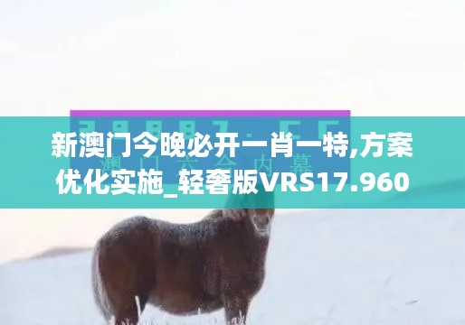 新澳门今晚必开一肖一特,方案优化实施_轻奢版VRS17.960