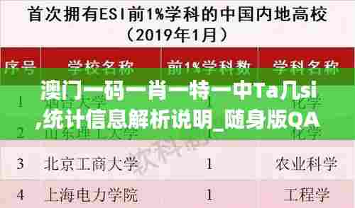 澳门一码一肖一特一中Ta几si,统计信息解析说明_随身版QAL57.210