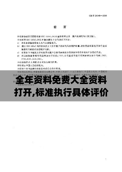 全年资料免费大全资料打开,标准执行具体评价_习惯版JKB12.494