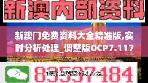 新澳门免费资料大全精准版,实时分析处理_调整版OCP7.117