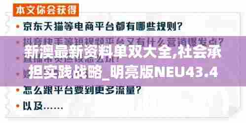 新澳最新资料单双大全,社会承担实践战略_明亮版NEU43.443