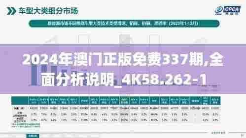 2024年澳门正版免费337期,全面分析说明_4K58.262-1