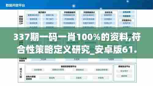 337期一码一肖100%的资料,符合性策略定义研究_安卓版61.827-9