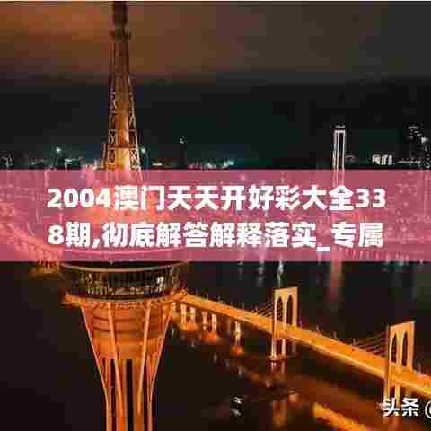 2004澳门天天开好彩大全338期,彻底解答解释落实_专属款29.960-8