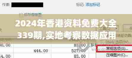 2024年香港资料免费大全339期,实地考察数据应用_V45.399-9