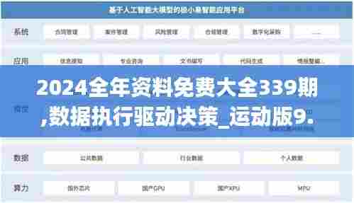 2024全年资料免费大全339期,数据执行驱动决策_运动版9.881-2