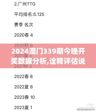 2024澳门339期今晚开奖数据分析,诠释评估说明_android10.375-4