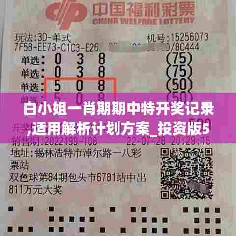 白小姐一肖期期中特开奖记录,适用解析计划方案_投资版5.471