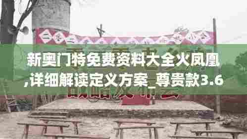 新奥门特免费资料大全火凤凰,详细解读定义方案_尊贵款3.686