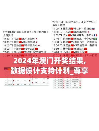2024年澳门开奖结果,数据设计支持计划_尊享款6.762