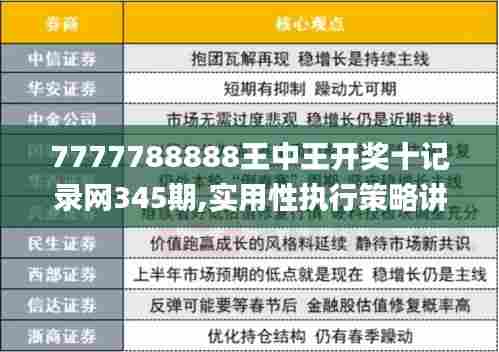 7777788888王中王开奖十记录网345期,实用性执行策略讲解_NE版10.356