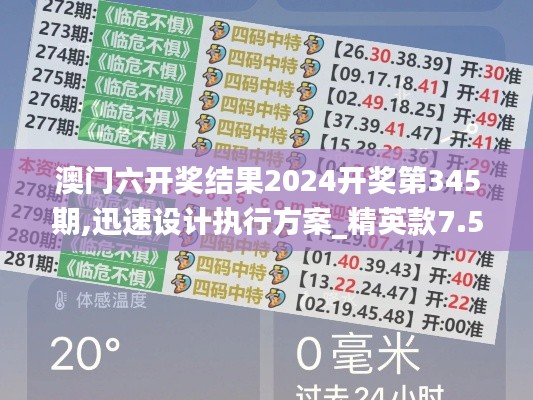 澳门六开奖结果2024开奖第345期,迅速设计执行方案_精英款7.511