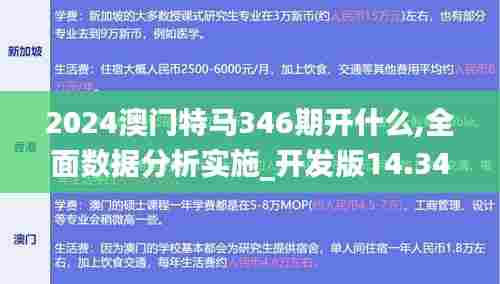 2024澳门特马346期开什么,全面数据分析实施_开发版14.340