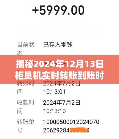 揭秘,柜员机实时转账到账时效深度解析与洞察——以2024年12月13日为例