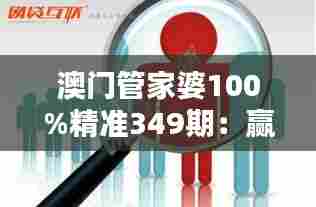 澳门管家婆100%精准349期:赢得经济先机的智慧之选