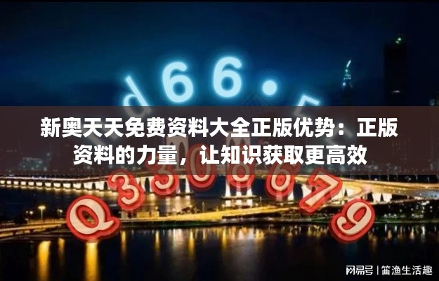 新奥天天免费资料大全正版优势:正版资料的力量,让知识获取更高效