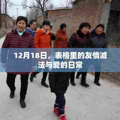 友情减法与爱的日常,12月18日的记录