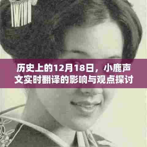 小鹿声文实时翻译的历史影响与观点探讨,聚焦12月18日事件