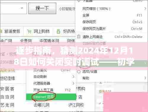 实用教程,从初学者到进阶用户,逐步学会如何关闭实时调试——针对2024年12月18日的指南