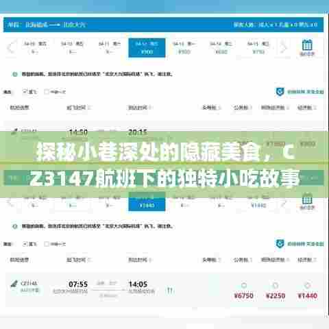 CZ3147航班下的隐藏美食,小巷深处的独特小吃故事探秘