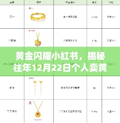 黄金闪耀小红书,揭秘个人黄金实时交易价格,历年12月22日黄金价格大解密