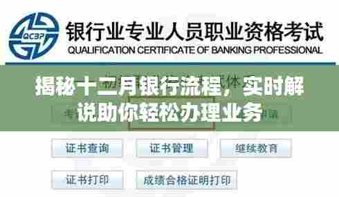 揭秘十二月银行流程,轻松办理业务的实时解说指南