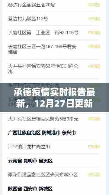 承德最新疫情实时报告,12月27日更新数据