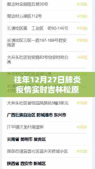 吉林松原往年肺炎疫情实时追踪报道