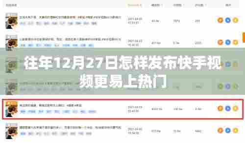 快手视频热门发布策略，如何提升上热门几率在年末时段