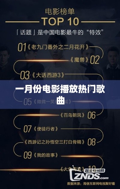 一月份电影热门歌曲盘点