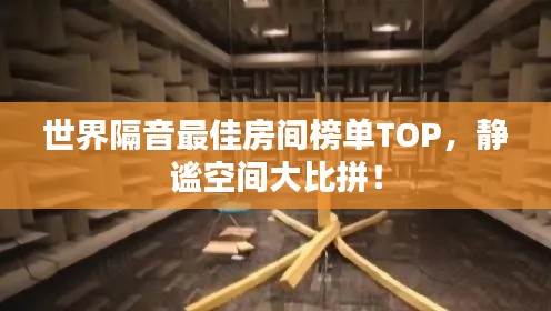 世界隔音最佳房间榜单TOP,静谧空间大比拼!