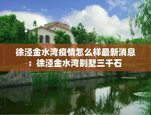 徐泾金水湾疫情怎么样最新消息:徐泾金水湾别墅三千石