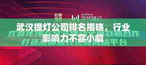 武汉提灯公司排名揭晓，行业影响力不容小觑